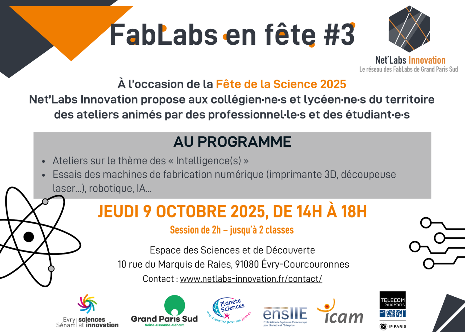Fete de la science 2025 NetLabs Innovation - Net'labs Innovation